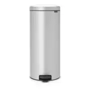 Brabantia Newicon 30L/68cm Pedal Rubbish Bin Waste/Garbage Storage Metallic Grey