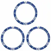 3 BEZEL INSERT FOR OMEGA SEAMASTER WATCH 007 JAMES BOND FULL LARGE NUMBERS