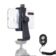 Phone Tripod Mount, 2X Phone Holder for Tripod Adapter with 2xPhone Camera Re...