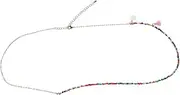 [JEWEDECO] 2pcs Tassel Waist Chain Colorful Beads Body Chain for Women Nightclubs Parties Accessory