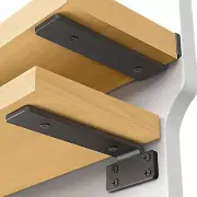 Floating Shelf Bracket 6 Inch, 6 Pack Heavy Duty Shelf Brackets, Metal Wall Shel