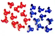 40 GOLIATH INDUSTRIAL ABS 1/2" RED & BLUE REPLACEMENT SOCKET RACK RAIL CLIPS