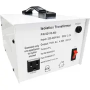 Tortech 500W 240V To USA 110V Stepdown Power Transformer Dielectrically Isolated