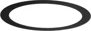 uxcell 1-Pack Goof Rings for 3 Inch Recessed Lights, 3.2" ID 3.9" OD Durable Steel Trim Ring Flush Mount Black Can Light Trim Ring Cover for Ceiling Can Downlights