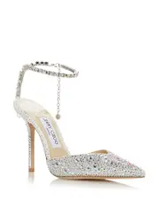 Jimmy Choo Women's Saeda 100 Embellished Pointed Toe Pumps