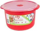 Microsafe | Microwave Rice | Cooker and Vegetable Steamer, Red
