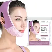 Reusable Double Chin Reducer Chin Strap Face Slimming Strap Face Slimmer Shaper for Women,Breathable Comfortable V Line Lifting Mask,Innovative Lifting Technology,One Fits All,Purple
