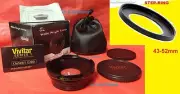 HD3 PRO 0.43x WIDE ANGLE LENS+MACRO+43/52 mm to CANON VIXIA HF R60 R70 R600 R700