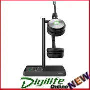 Yealink WH62 Dual UC DECT Wireless Headset, Busylight On Headset, Leather Ear Cu