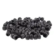 50 x Black Plastic Connector PG11 5-10mm Diameter Cable Gland X1M11860