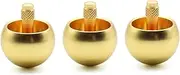 Byttlerom 3X Tippe Top Metal Flip Over Top Stainless Steel Top Amazing Toy Gift, Golden