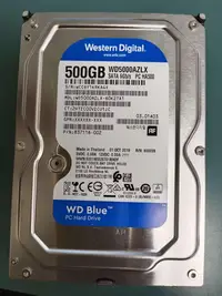 在飛比找Yahoo!奇摩拍賣優惠-【WD】WD5000AZLX 藍標 3.5吋硬碟 500GB