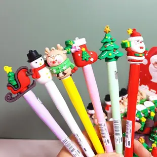 台灣現貨 LED燈光筆 可愛筆 聖誕筆 中性筆 造型筆 聖誕節 原子筆
