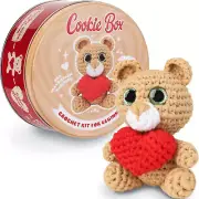 COOKIE BOX Crochet Kit for Beginners - Learn to Craft Amigurumi Stuffed Animals