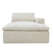 [James Lane] Cloud Deep Chaise Right Module Muse Flax