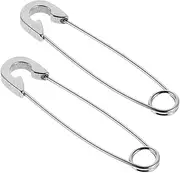 [DEARMAMY] 2pcs Pin Earrings Sprinkler Wrench Accessory Ladder Rock Rings Men's Rings Wire Trough Floor Pendant Pins Flying Saucer Earrings Pipe Wrench Open Rings Hook Silver Titanium Steel