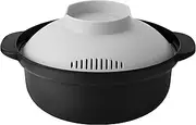 &NE Recopo NIM-118-BK Rakuchin Convenient Microwave Pot