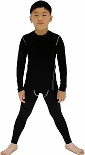 [Lanbaosi] Long Sleeve Compression Shirts and Pant 2 Pcs Set