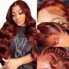 Reddish Brown Lace Front Wigs Human Hair 13x6 Body Wave Lace Front Wigs Human...