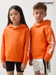 Reiss Orange Zak 3-9 yrs McLaren F1 Team Cotton Logo Hoodie Unisex Fit (AP0286) | $80
