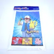 Sealed Vintage Pokemon Party Gift Bags 8 pack 1999 Design Ware NOS Ash Pikachu