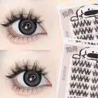 Reusable Adhesive False Eyelashes Wispy Glue Free Fake Lashes Girls