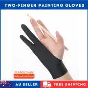 Two Finger Glove Artist Drawing Graphic Tablet Professional Sketch Writing Black