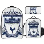 TOTTENHAM HOTSPUR 3 件個性化書包套裝適合小學生/背包帶午餐袋和鉛筆盒