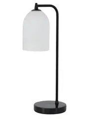 Camilla 1 Light Table Lamp in Black