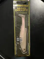 megabass Albino Pearl Shad magdraft 6 Mag Draft 6 Inch Swimbait Made in Japan
