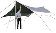 “N/A”Custom Sky Curtain Tent Outdoor Awning Oversized rain-Proof Camping Sunscreen Silver Glue Waterproof New Fishing awnings White.