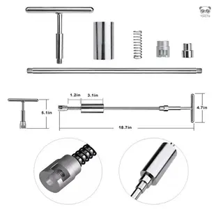 汽車凹陷修復工具套裝 凹坑修復 免鈑金凹痕修復器T型拉桿拉拔器 19件套