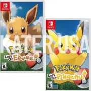 Pokemon: Let's Go, Eevee! + Pikachu! Switch Brand New Game Bundle Special [2018]