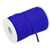 Flat Elastic Band for Sewing 1/8" x 109 Yards Blue Stretch Strap Roll