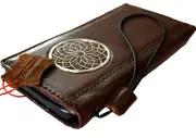 Genuine Leather case fo Galaxy s22 S23 S24 S25 Ultra Wallet Note s21 20 Adorned