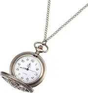 [ANDRESLAD] Retro Watch Vintage Pocket Watch Macrame Cord Hollow Pocket Watch Kit Digital Watch Necklace Chain Jewelry Bracelets Clay Bead Charms Watch Strap Silver Holder Carabiner
