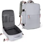 Carry On Backpack Flight Approved Travel Backpack For Airline Approved Waterproof Sports Luggage Backpack Casual Daypack Small Hiking Backpack,Grey Purple