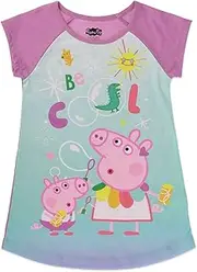Peppa Pig Girls' Pajama Dorm Nightshirt Short Sleeve