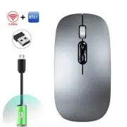 HXSJ M103 1600DPI Modo dual 2.4GHz + Bluetooth 5.1 Ratón inalámbrico recargable
