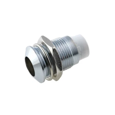 10x SMQ1 129 socket for LEDs 8mm chrome metal convex SIGNAL-CONSTRUCT