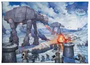 Thomas Kinkade Studios Star Wars The Battle of Hoth 10 x 14 Canvas Wrap