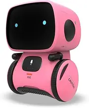 REMOKING Intelligent Robot Children's Toy, Interactive Robot Educational Toy, Gifts for Boys and Girls, Touch Control, Voice Recording, Voice Recording, Talking, Dancing, Music (Pink)