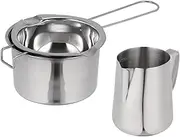 COLLBATH Compact Melting Pot for Cheese Hiking Cookware Double Boiler Pan Safe Handle