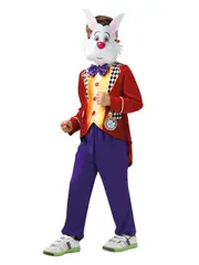 Alice In Wonderland White Rabbit Costume - Size 7-8