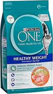 PURINA ONE Adult Dry Cat Food Healthy Weight Chicken 1.4kg