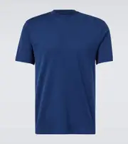 [Loro Piana] Loro Piana Ray cotton jersey T-shirt AU 99 blue