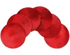 Christmas Carol® Woven Shiny Non-Slip Table Placemats 15 Inches Round Set Of 6