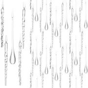 Syhood 100 Pcs Crystal Christmas Ornaments Hanging Christmas Tree Decorations...