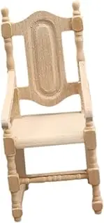 TOYANDONA Miniature Decorative Chair Unique Craftsmanship Design for 1:12 Scale Mini House Model