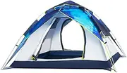 Camping Dome Tents Automatic Instant Pop-Up Tents, Double-Layer Thick Rainproof Lightweight for Four Seasons Hiking Outdoor Travel